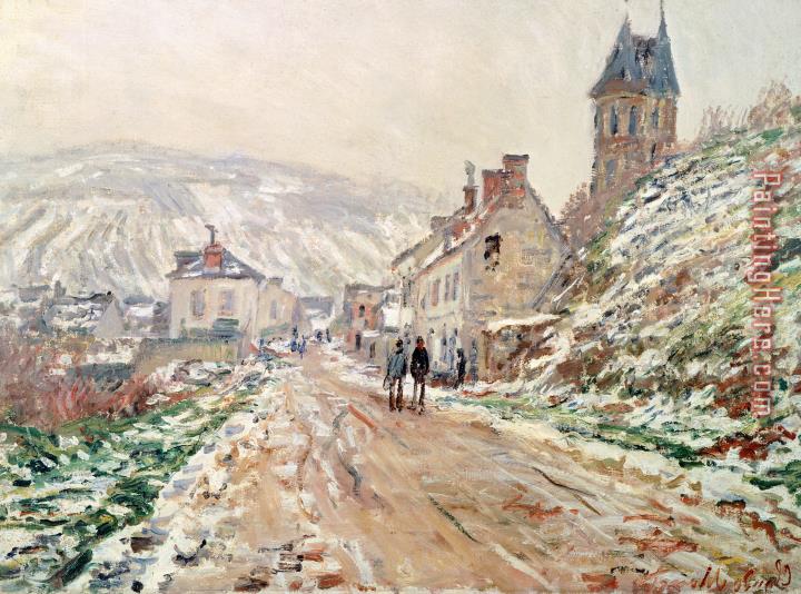 Claude Monet Road In Vetheuil In Winter